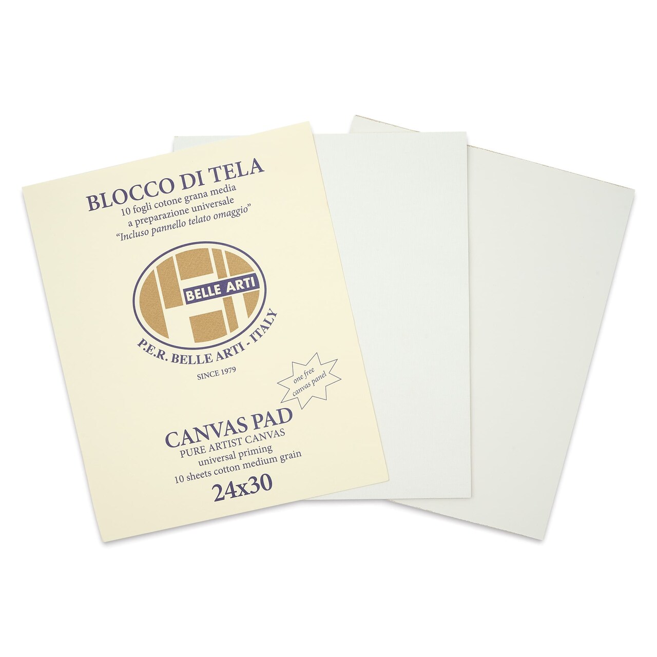 Belle Arti Acrylic Primed Canvas Pad - 9.5" x 11.8", 10 Sheets